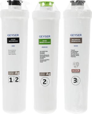 Комплект картриджей Гейзер для Смарт Био 511 для проточных фильтров (упак.:3шт)