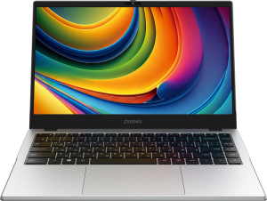 Ноутбук Digma EVE C4801 N-series N100 8Gb SSD256Gb Intel UHD Graphics 14" IPS FHD (1920x1080) Windows 11 Pro silver WiFi BT Cam 5900mAh (DN14N1-8CXW01)