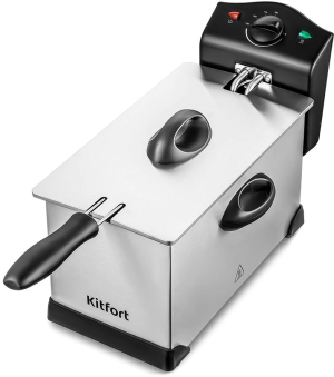 Фритюрница Kitfort КТ-4051 2000Вт серебристый/черный