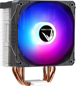 Устройство охлаждения(кулер) Formula Ice Burg Plus ARGB Soc-AM5/AM4/1200/1700/1851 черный 4-pin 17-34dB Al+Cu 200W 737gr Ret (ICE BURG PLUS ARPW 4P)