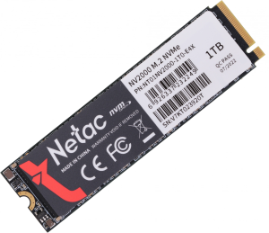 Накопитель SSD Netac PCIe 3.0 x4 1TB NT01NV2000-1T0-E4X NV2000 M.2 2280