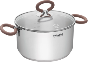 Кастрюля Rondell Etery RDS-1599 3.1л. d=20см (с крышкой) стальной