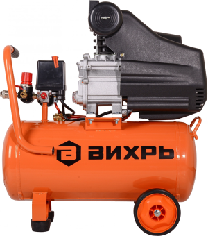 Компрессор поршневой Вихрь КМП-230/24 масляный 230л/мин 24л 1600Вт оранжевый/черный