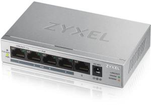 Коммутатор Zyxel GS1005HP-EU0101F (L2) 5x1Гбит/с 4PoE+ 60W неуправляемый