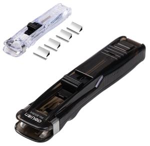 Клиппер-пистолет Deli 8591A/Black зажимы 16мм 8шт черный пластик