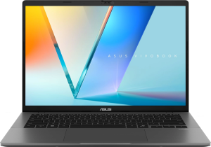 Ноутбук Asus VivoBook S14 S3407CA-LY097 Core Ultra 5 225H 16Gb SSD512Gb Intel Arc 14" IPS WUXGA (1920x1200) без ОС grey WiFi BT Cam (90NB16J2-M00760)