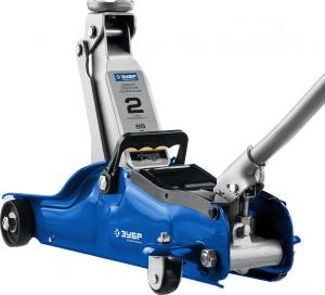 Домкрат Зубр Профессионал T35 подкатной гидравлический синий (43056-2-K)