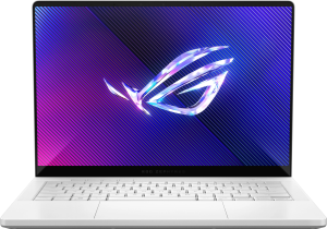 Ноутбук Asus ROG Zephyrus G14 GA403UU-QS080 Ryzen 7 8845HS 16Gb SSD1Tb NVIDIA GeForce RTX4050 6Gb 14" OLED 3K (2880x1800) без ОС white WiFi BT Cam (90NR0HZ2-M003V0)