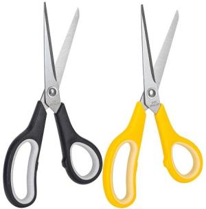 Ножницы Deli E6002 Essential Soft офисные 195мм ТПЭ сталь ассорти/серый блистер