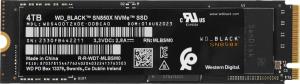 Накопитель SSD WD PCIe 4.0 x4 4000GB WDS400T2X0E Black SN850X M.2 2280
