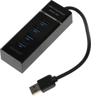 Разветвитель USB 3.0 BHP-P104 4порт. черный