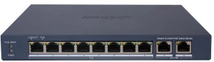 Коммутатор Hikvision DS-3E1310P-EI/M (L2) 8x100Мбит/с 2SFP 60W