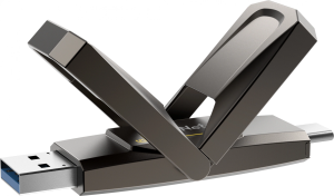 Флеш Диск Netac 256GB US5 NT03US5C-256G-32TA USB3.2 серый