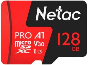 Флеш карта microSDXC 128GB Netac NT02P500PRO-128G-S P500 Extreme Pro A1 w/o adapter