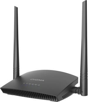 Роутер беспроводной Digma DWR-N301 N300 10/100BASE-TX черный
