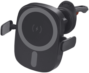Держатель Deppa QIWCP1G магнитный беспров.з/у. черный для смартфонов (55210)