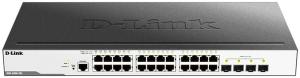 Коммутатор D-Link DGS-3000-28L/B1A 24x1Гбит/с 4SFP управляемый