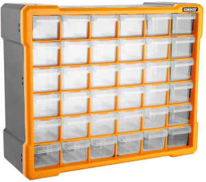 Органайзер Deko RDKPS 19л 36отд. серый/оранжевый (083-3400)
