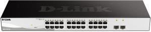 Коммутатор D-Link DGS-1210-26/F (L2) 24x1Гбит/с 2SFP управляемый