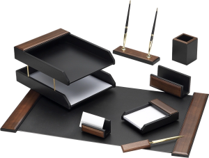 Настольный набор Good Sunrise T8G-1A (8 предметов) орех МДФ коричневый