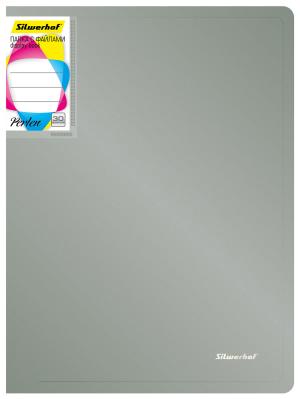 Папка с 30 прозр.вклад. Silwerhof Perlen 292931-77 A4 0.8мм карман серебристый металлик