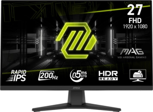 Монитор MSI 27" Mag MAG 272F черный IPS LED 16:9 HDMI матовая 178гр/178гр 1920x1080 200Hz DP FHD 4.2кг