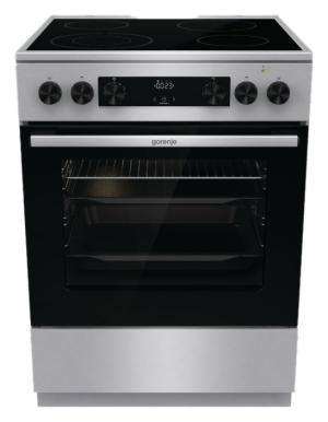 Плита Электрическая Gorenje GECS6C70XC нержавеющая сталь стеклокерамика (без крышки)