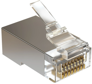Коннектор Sysmatrix PLUG 8P8C5ES.UWRJ45 кат.5E STP прозрачный (упак.:100шт)