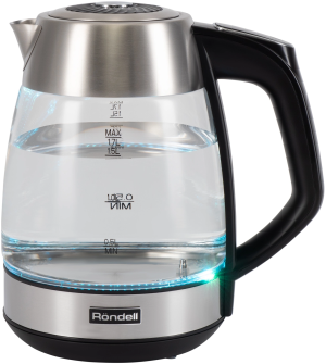 Чайник электрический Rondell RDE-1004 1.7л. 2200Вт корпус: стекло/металл