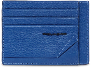 Чехол для кредитных карт Piquadro Than PP2762S135R/BLU синий натур.кожа