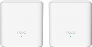 Бесшовный Mesh роутер Tenda EX3 (EX3(2-PACK)) AX1500 10/100/1000BASE-TX белый (упак.:2шт)