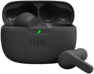 Гарнитура внутриканальные JBL Wave Beam черный беспроводные bluetooth в ушной раковине (JBLWBEAMBLK)