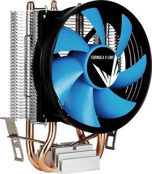 Устройство охлаждения(кулер) Formula AC Verkho 2 Soc-AM5/AM4/1200/1700/1851 черный/синий 4-pin 15-25dB Al+Cu 110W 307gr Ret (VERKHO 2)