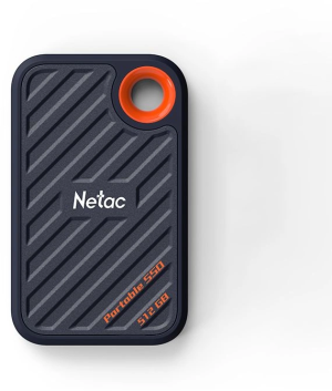 Накопитель SSD Netac USB-C 512Gb NT01ZX20-512G-32BL ZX20 2.5" синий