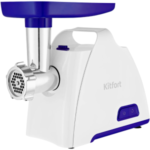Мясорубка Kitfort КТ-2112-1 1300Вт белый/синий