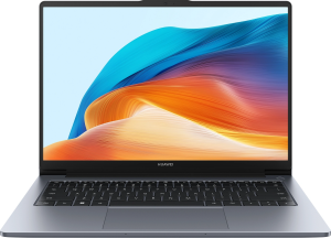 Ноутбук Huawei MateBook D 14 MDG-X Core i5 13420H 16Gb SSD512Gb Intel Iris Xe graphics 14" IPS FHD (1920x1200) без ОС grey space WiFi BT Cam (53014BSB)