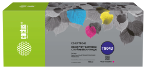 Картридж струйный Cactus CS-EPT8043 T8043 пурп.пигм. (700мл) для Epson SureColor SC-P6000/7000/8000/9000 с чипом