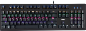 Клавиатура Acer OKW127 механическая черный USB Multimedia for gamer LED (ZL.KBDEE.00H)