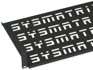 Полка стационарная Sysmatrix SH 3003.900 1U нагр.:15кг. 19" 300мм черный