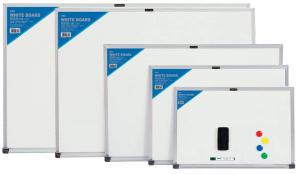 Доска магнитно-маркерная Deli E7816 лак белый 60x90см алюминиевая рама сталь