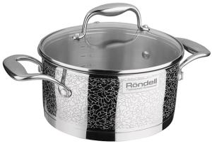 Кастрюля Rondell Vintage RDS-344 5л. d=24см (с крышкой) стальной