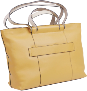 Деловая сумка женская Piquadro Circle BD3336W92/GBE с отделением для ноутбука шафрановый/бежевый натур.кожа