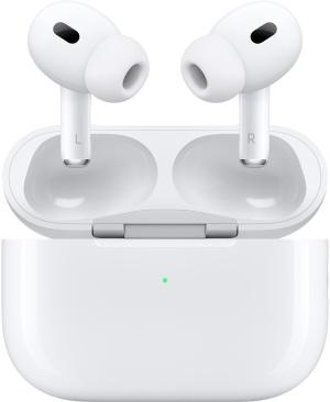 Гарнитура внутриканальные Apple AirPods Pro 2 2023 USB-C A3047/A3048/A2968 белый беспроводные bluetooth в ушной раковине (MTJV3ZA/A)