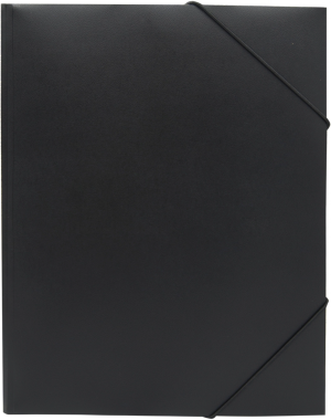 Папка на резинке Silwerhof Eco A4 пластик 0.5мм кор.15мм черный