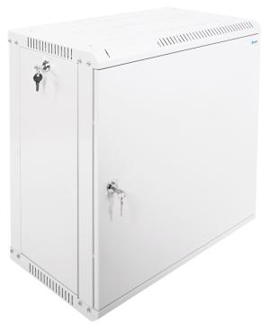Шкаф коммутационный ЦМО ШРН-ЭКОНОМ (ШРН-Э-12.350.1) настенный 12U 600x350мм пер.дв.металл направл.под закл.гайки 85кг серый 300мм 15.39кг 180град. 608мм IP20 сталь