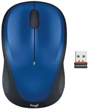 Мышь Logitech M235n синий/черный оптическая 1000dpi беспров. USB для ноутбука 2but (910-007131)