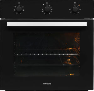 Духовой шкаф Электрический Hyundai HEO 6631 BG черное стекло