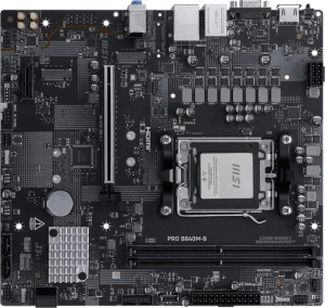 Материнская плата MSI PRO B840M-B SocketAM5 AMD B840 2xDDR5 ATX AC`97 8ch(7.1) 2.5Gg RAID+VGA+HDMI