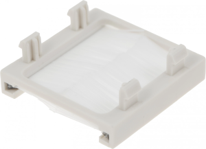 Щеточный ввод Lanmaster LAN-SIP-23BR-WH шир.45мм выс.45мм белый (упак.:1шт)