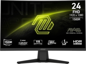 Монитор MSI 23.6" Mag MAG 244C черный VA LED 16:9 HDMI матовая 3000:1 250cd 178гр/178гр 1920x1080 180Hz DP FHD USB 3.5кг